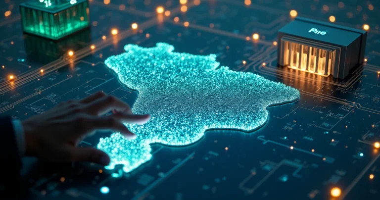 Interface jurídica integrada conectando empresa e sistema PJe