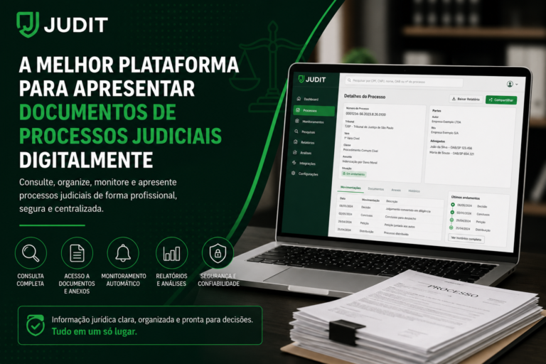 A Melhor Plataforma para Apresentar Documentos de Processos Judiciais Digitalmente